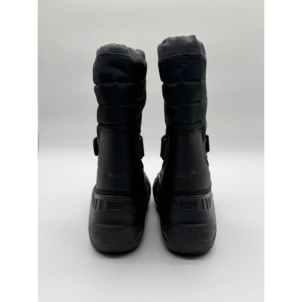 Columbia Powderbug Plus II Kids Snow Boots‎ Black Grey 400g Insulation Size 4
